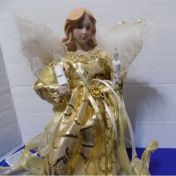 NEW Christmas Angel Tree Topper Figurine Light Up Holiday Decorations Nativity - Picture 5 of 6